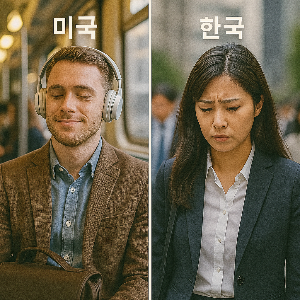 미국 vs 한국 아침 루틴 비교 관련 이미지