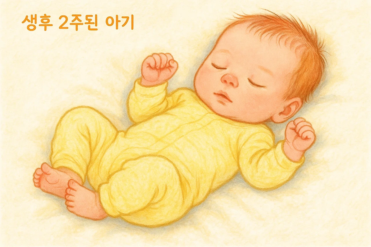 생후 2주 아기 발달 이정표와 성장