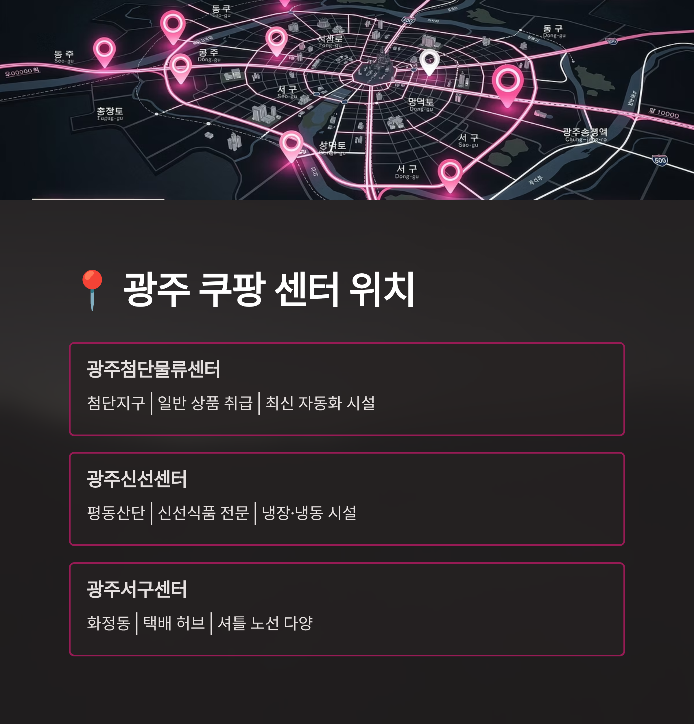 쿠팡 전라광주 2센터
