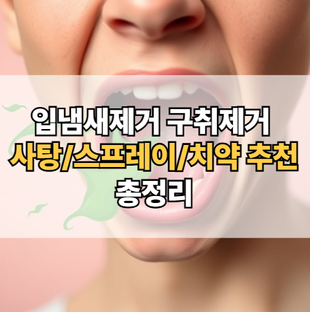 입냄새제거-구취제거-사탕-스프레이-치약