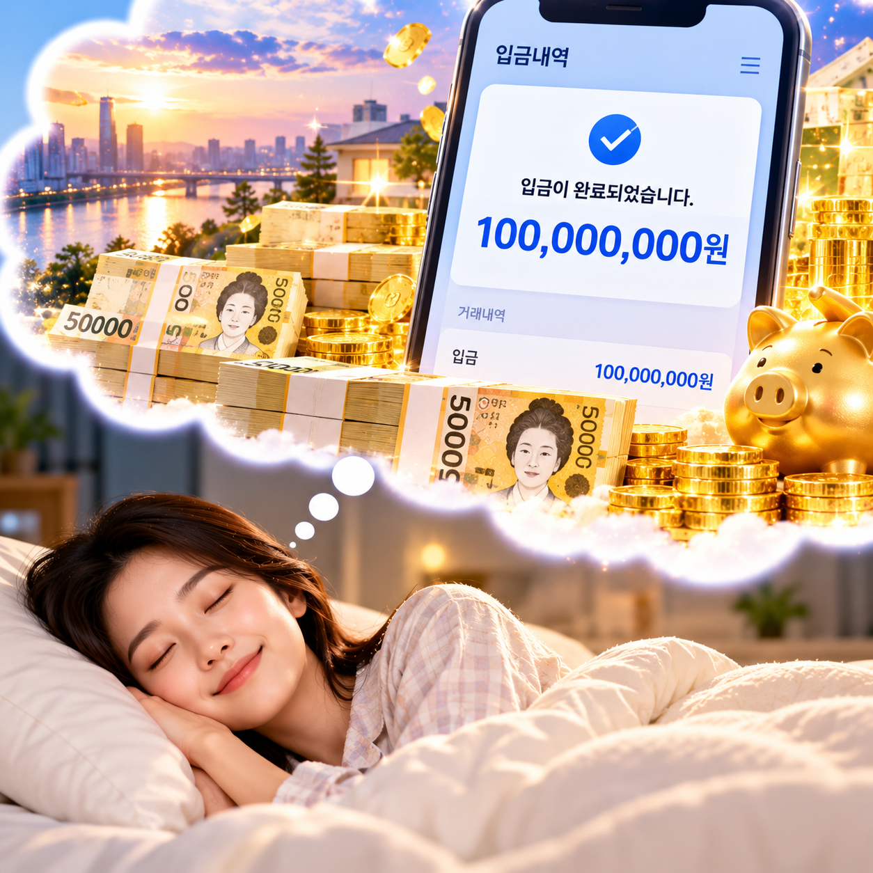 계좌에 큰돈이 입금되는 꿈