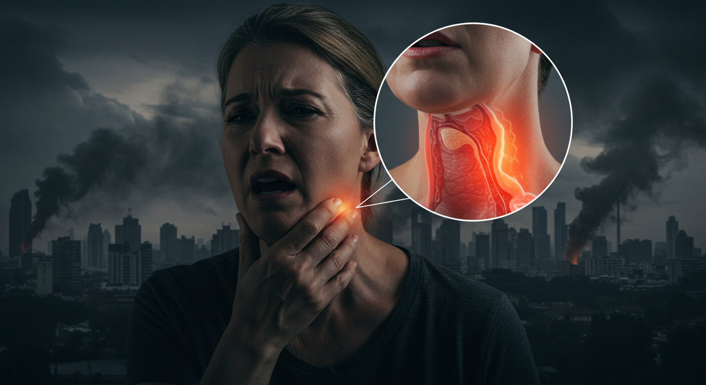 목 안이 빨갛게 붓는 인후염 신호