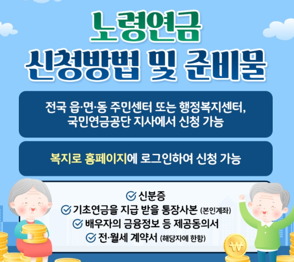 노령연금신청방법 및 준비물