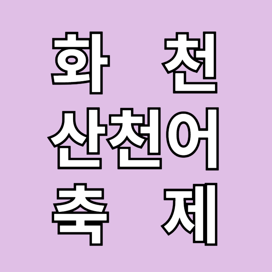 화천 산천어 축제 준비물