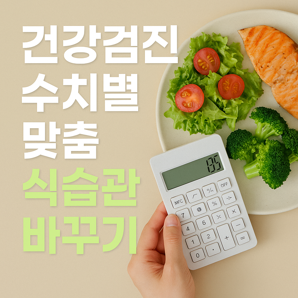 건강검진 수치별 맞춤 식습관 바꾸기