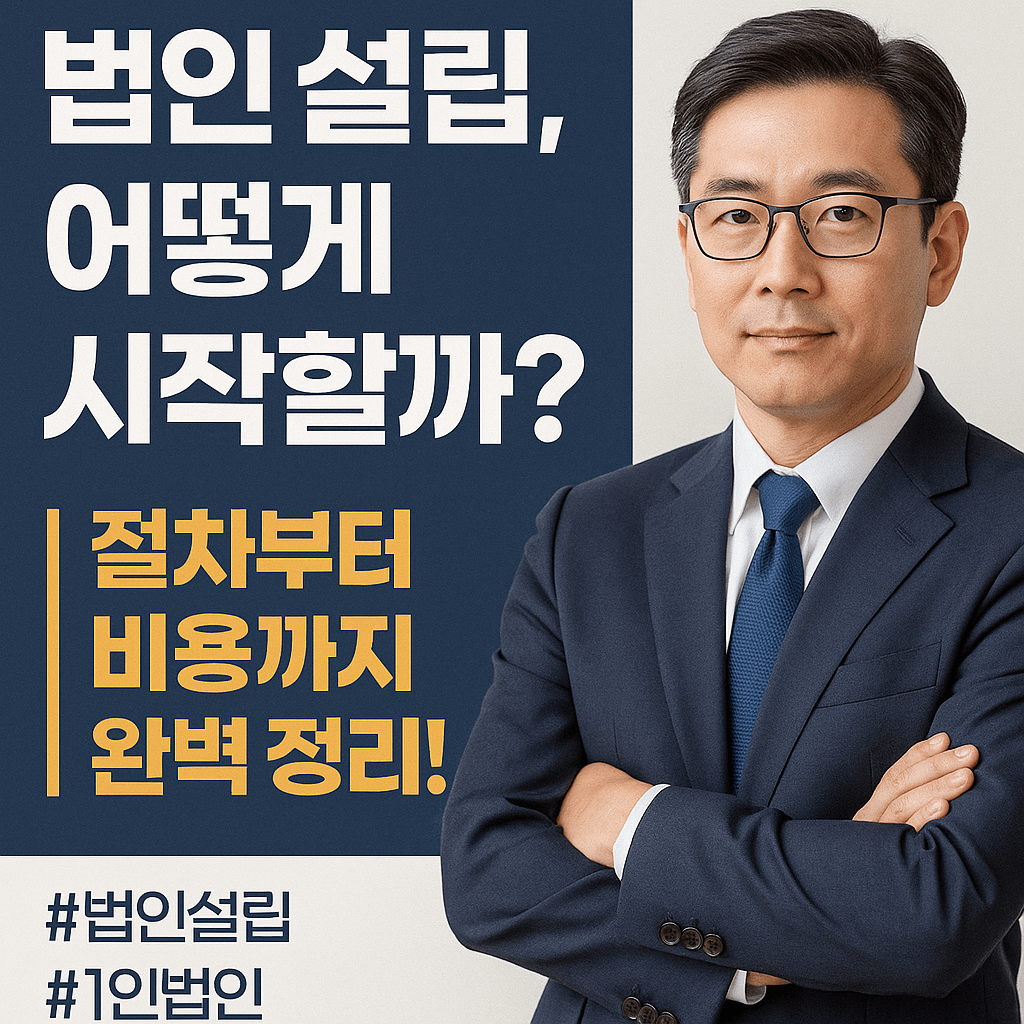 법인 설립 절차부터 비용까지