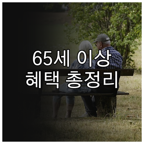 만 65세 이상 어르신을 위한 경제적..