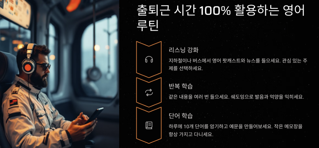 출퇴근 시간 활용