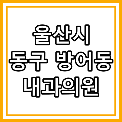 울산시 동구 방어동 내과의원