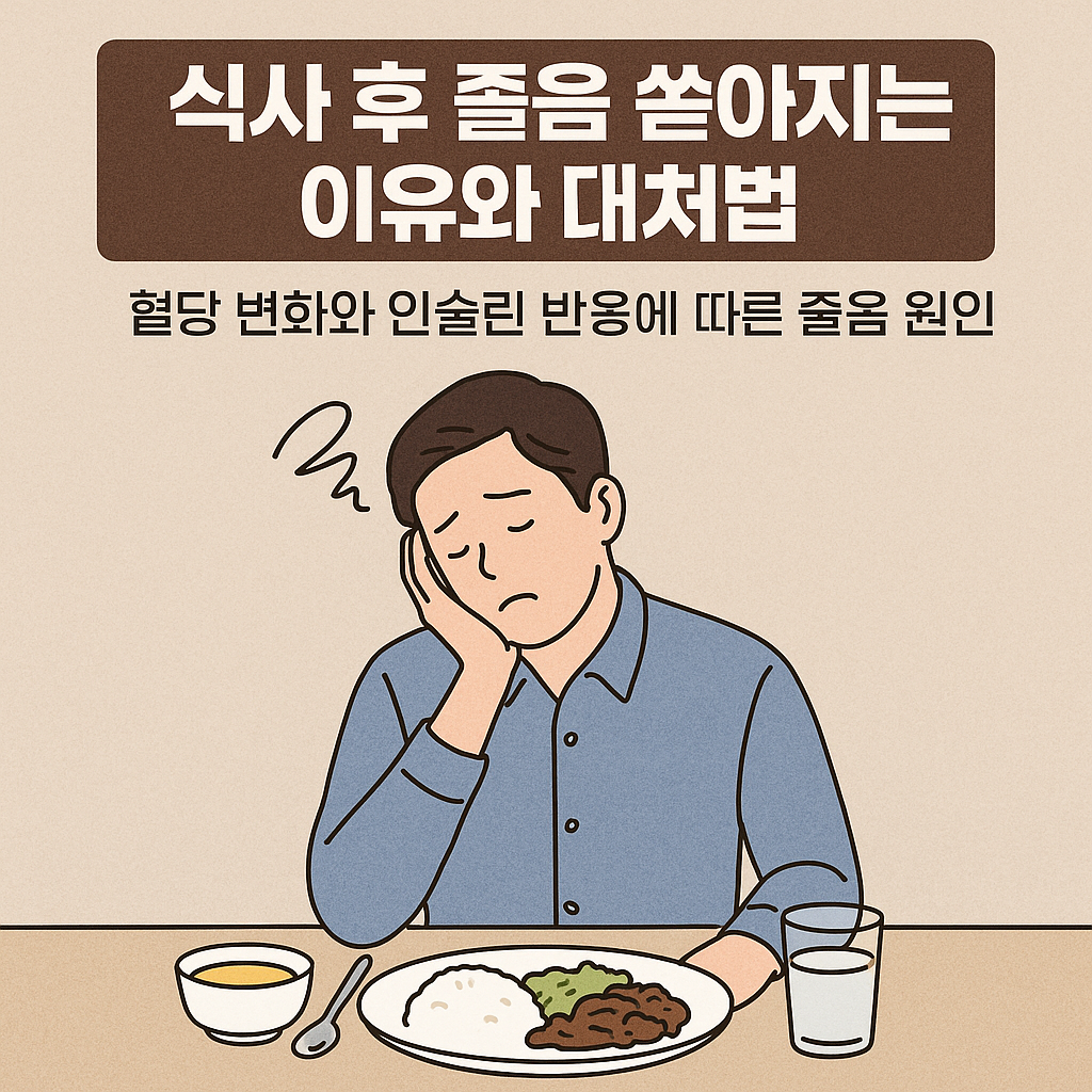 식사 후 졸음 쏟아지는 이유와 대처법