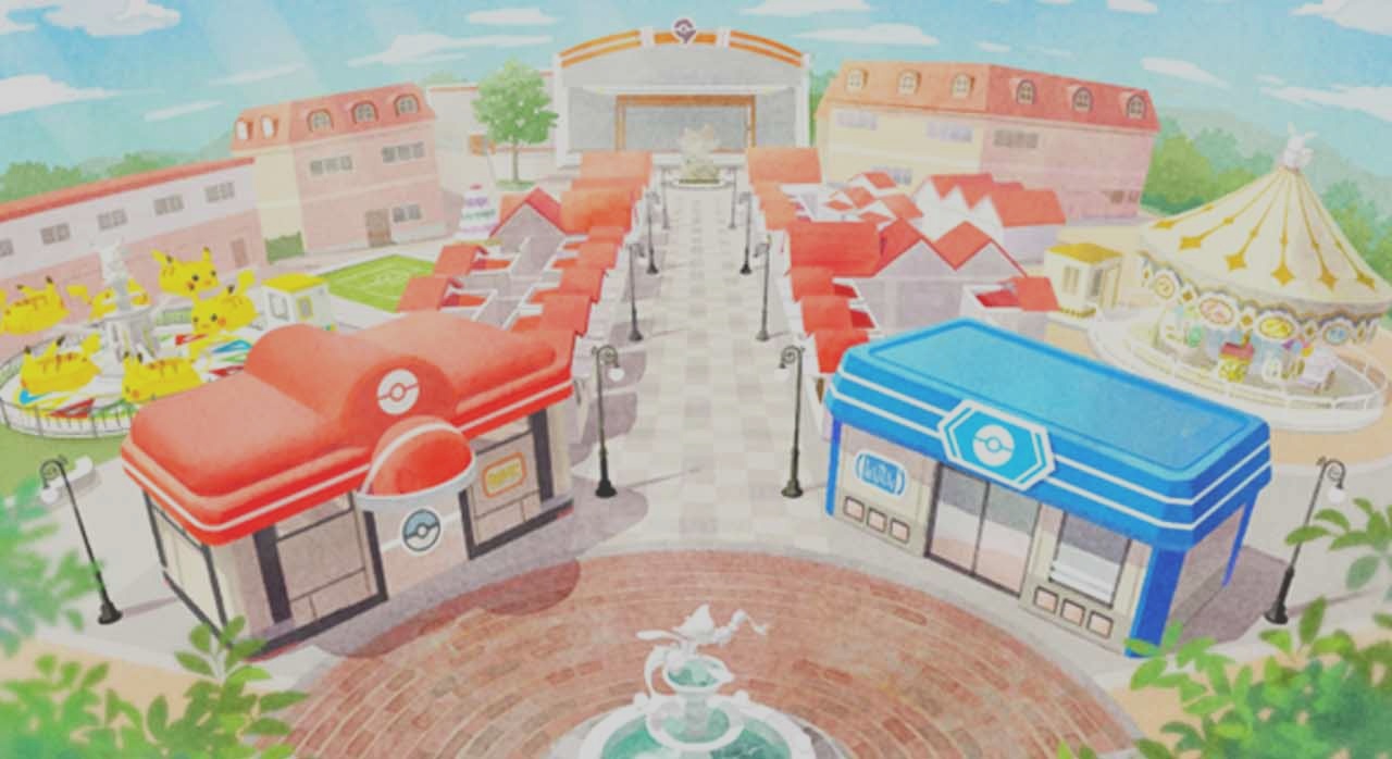 트레이너와 포켓몬, 관광객 모두가 푹 빠져들 수 있는 거리의 모습이다. [ⓒ포켓몬 공식 사이트]