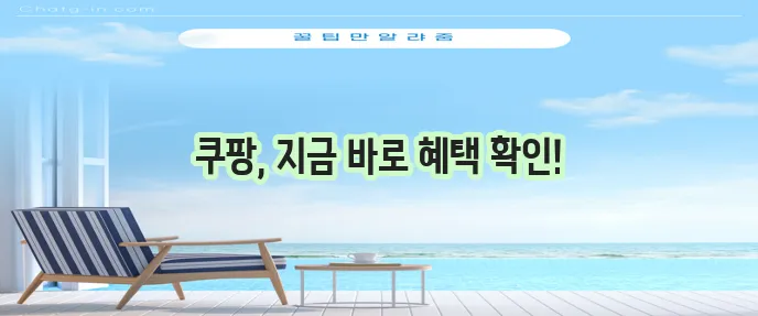 쿠팡 쇼핑몰 바로가기