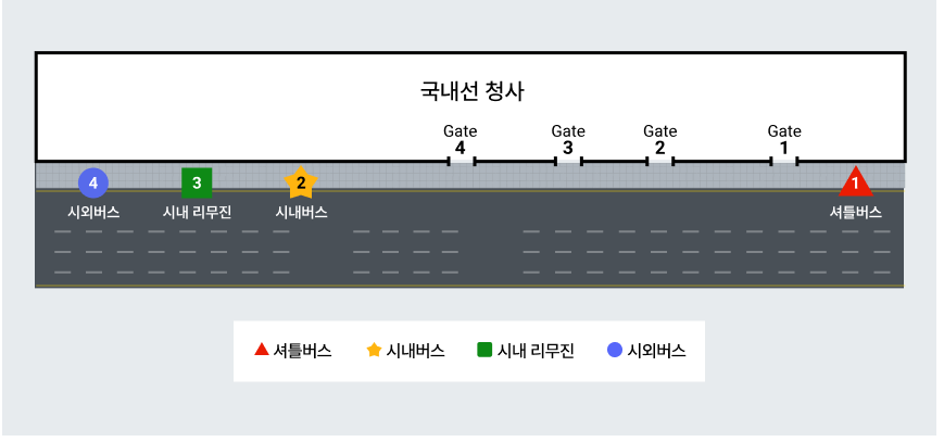 국내선-리무진버스-타는곳