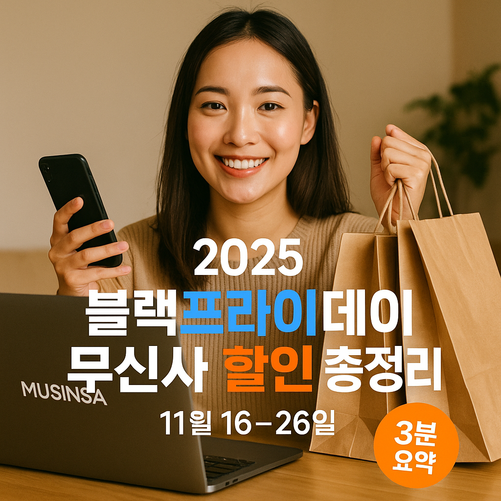 2025 블랙프라이데이 무신사 할인 총정리 (11월 16~26일)