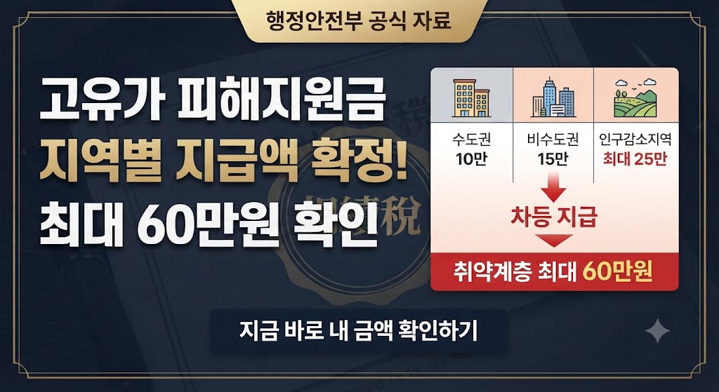 고유가 피해지원금 3차 조회|지역별 지급액·신청방법·사용처 정리 관련사진