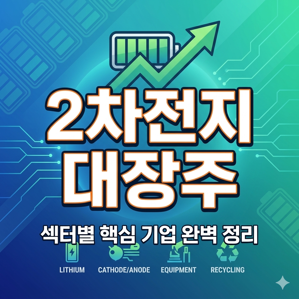 2차전지 대장주 완벽 정리: 양극재부터 장비주까지 핵심 종목 분석
