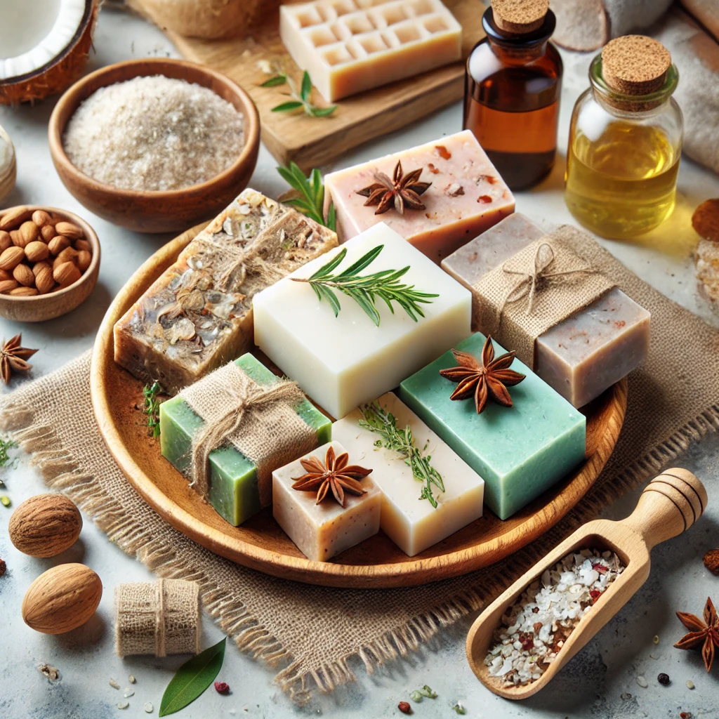 천연 샴푸 바와 비누 만들기