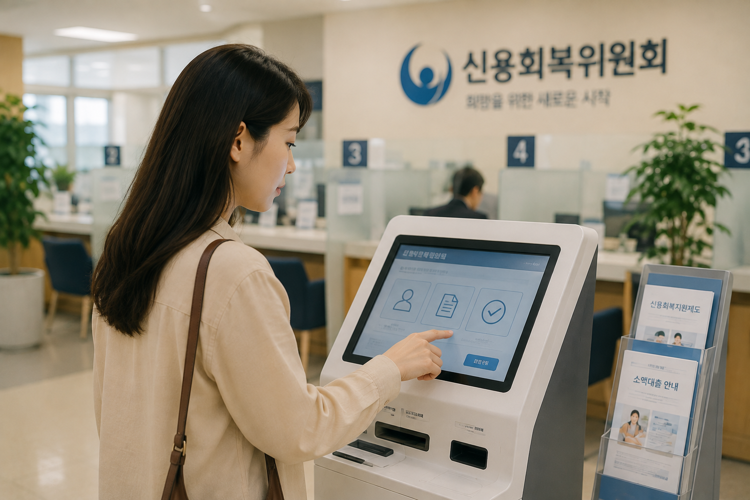 신용회복위원회 키오스크 이용 안내