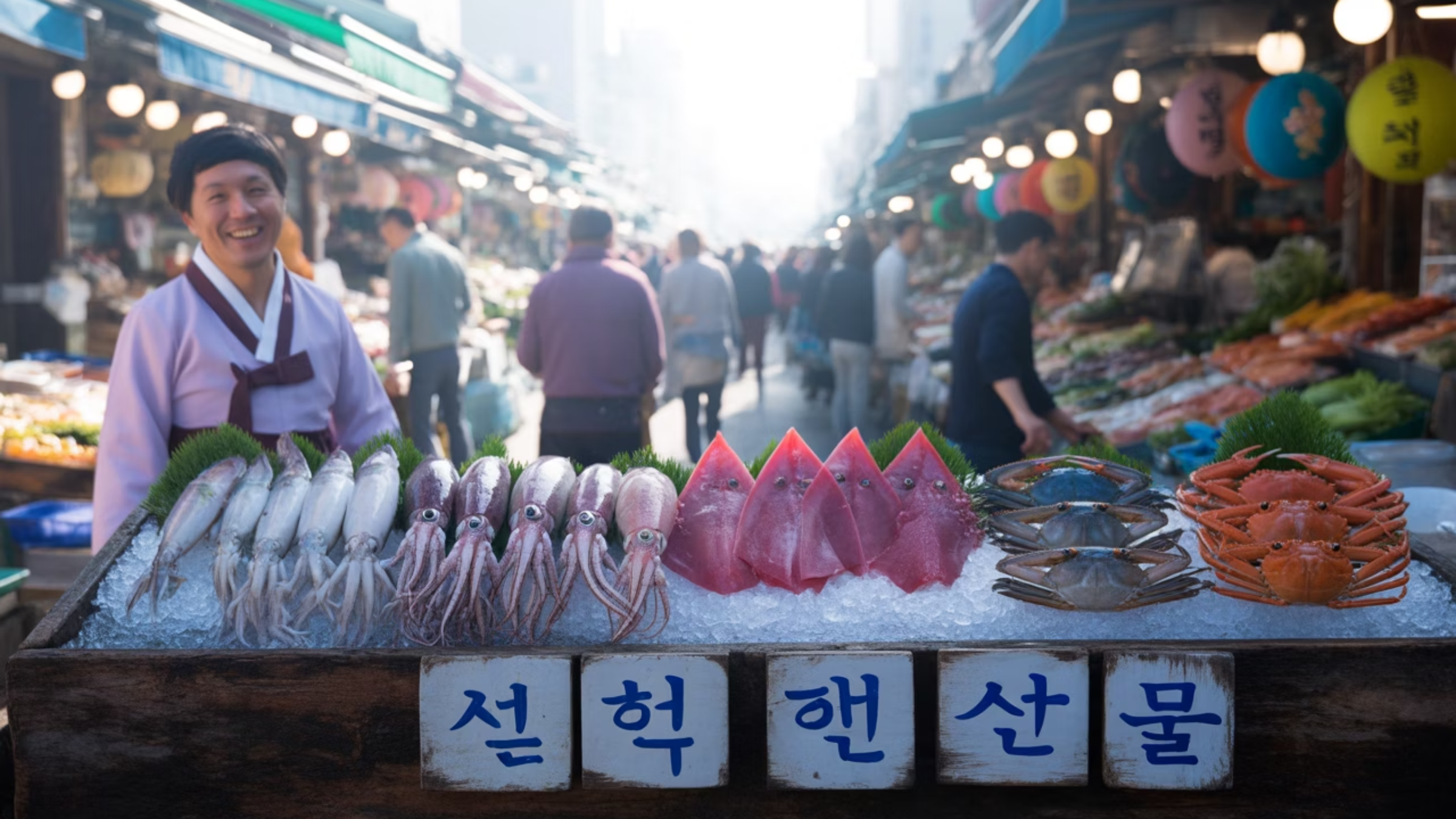 여름철 신선 해산물