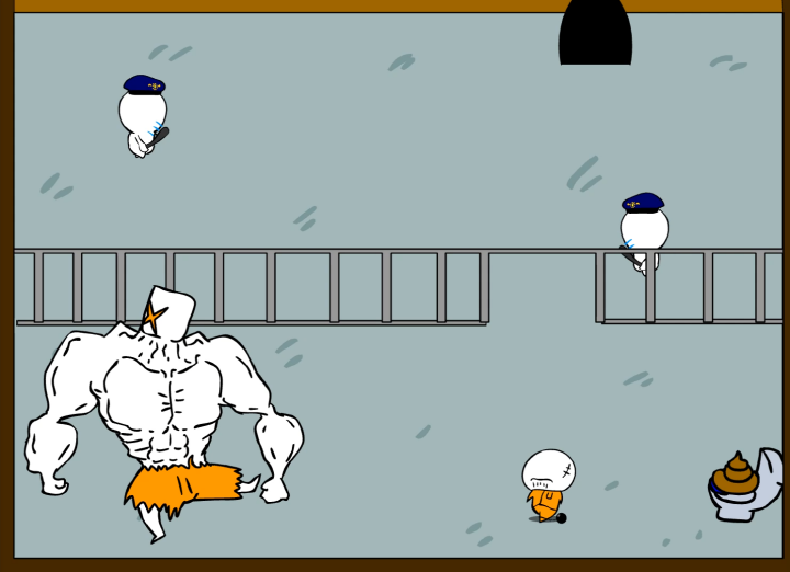 구토할배-감옥탈출-플래시게임-시작-화면