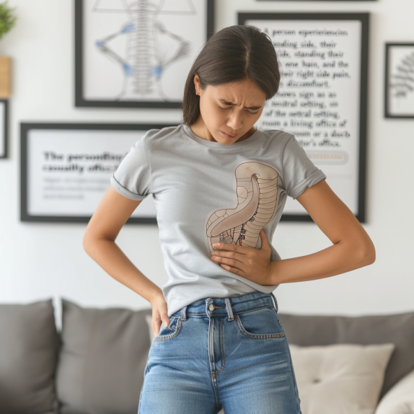 오른쪽 옆구리 통증 의심되는 병