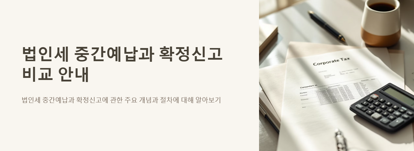 법인세 중간예납과 확정신고