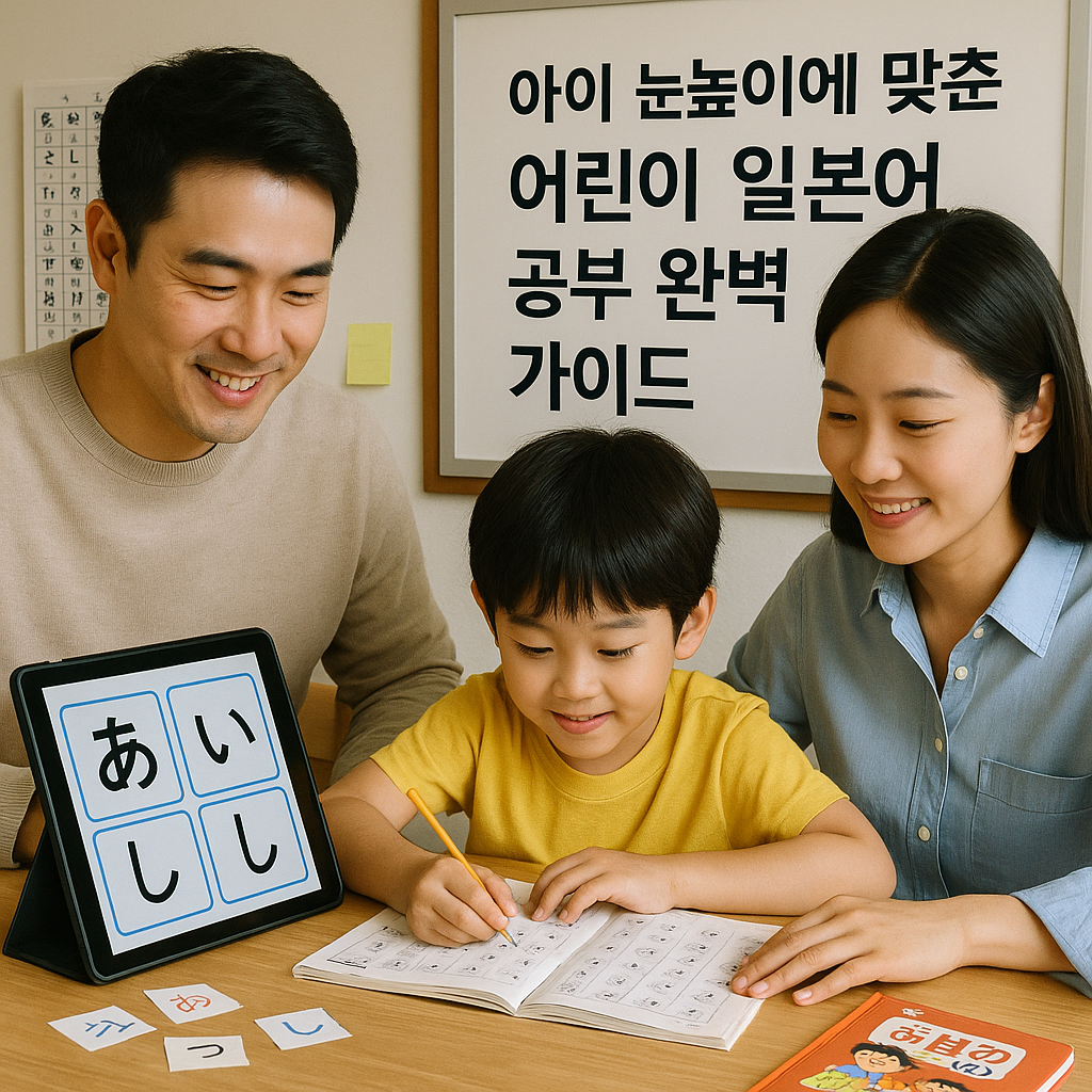 아이 눈높이에 맞춘 어린이 일본어 공부 완벽 가이드