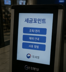 세금포인트 조회 방법