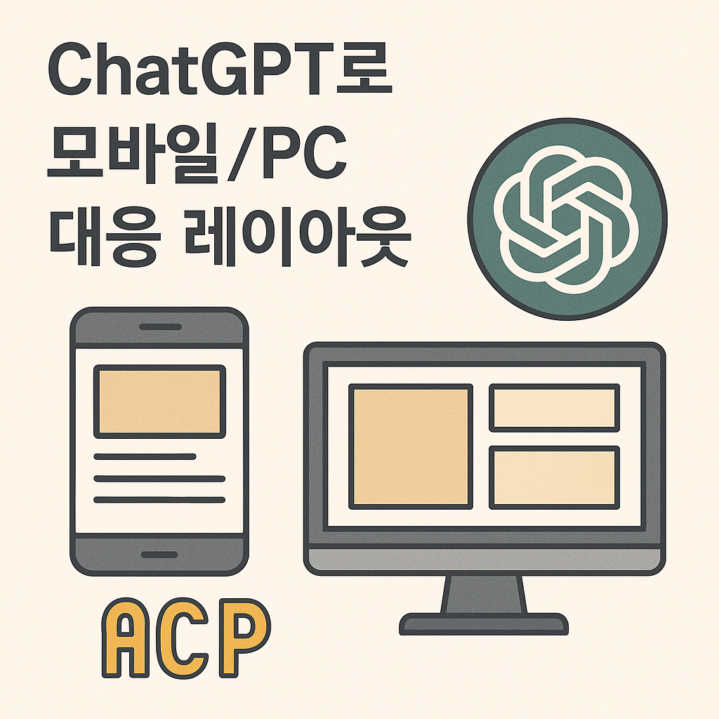 ChatGPT로 모바일/PC 대응 레이아웃 만들기