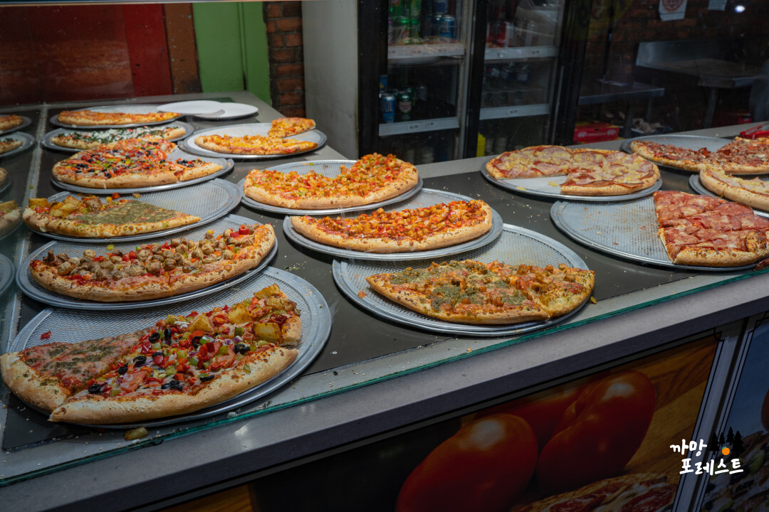 캐나다 밴쿠버 거리 피자