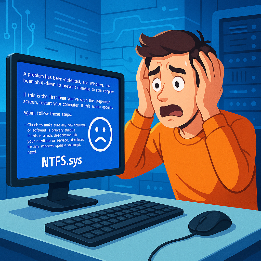 NTFS.sys 블루스크린 원인