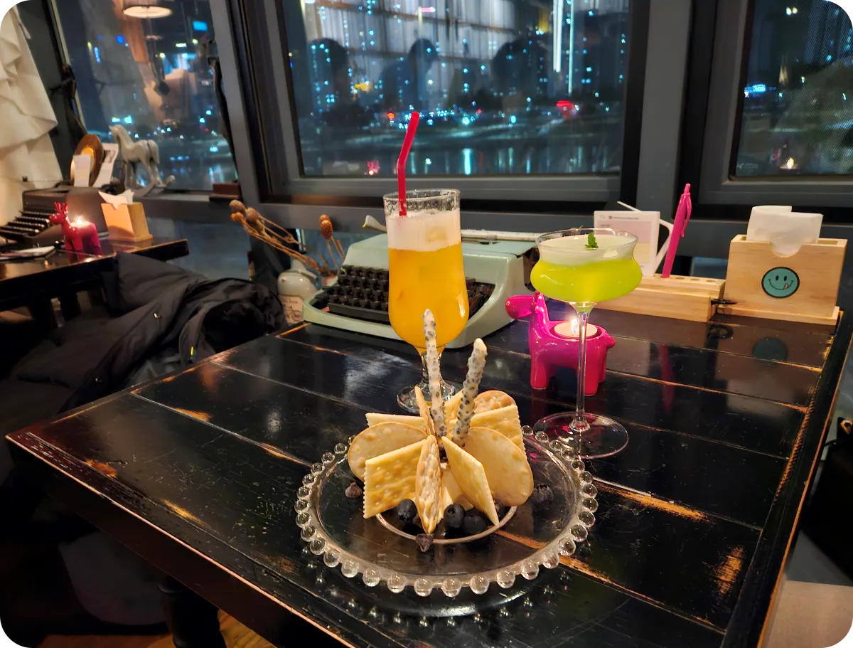 12인치-LP바-하남미사-칵테일-논칵테일-치즈-크래커-사이드메뉴