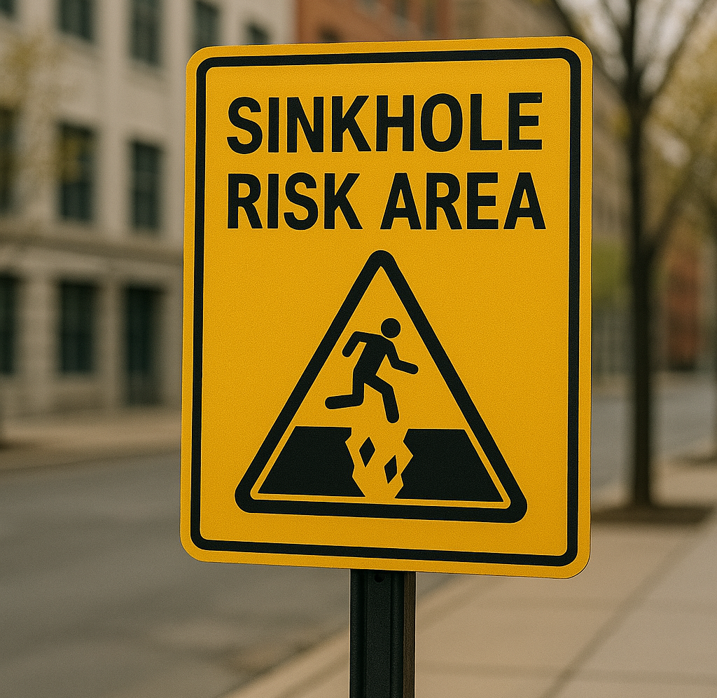 싱크홀 위험지역