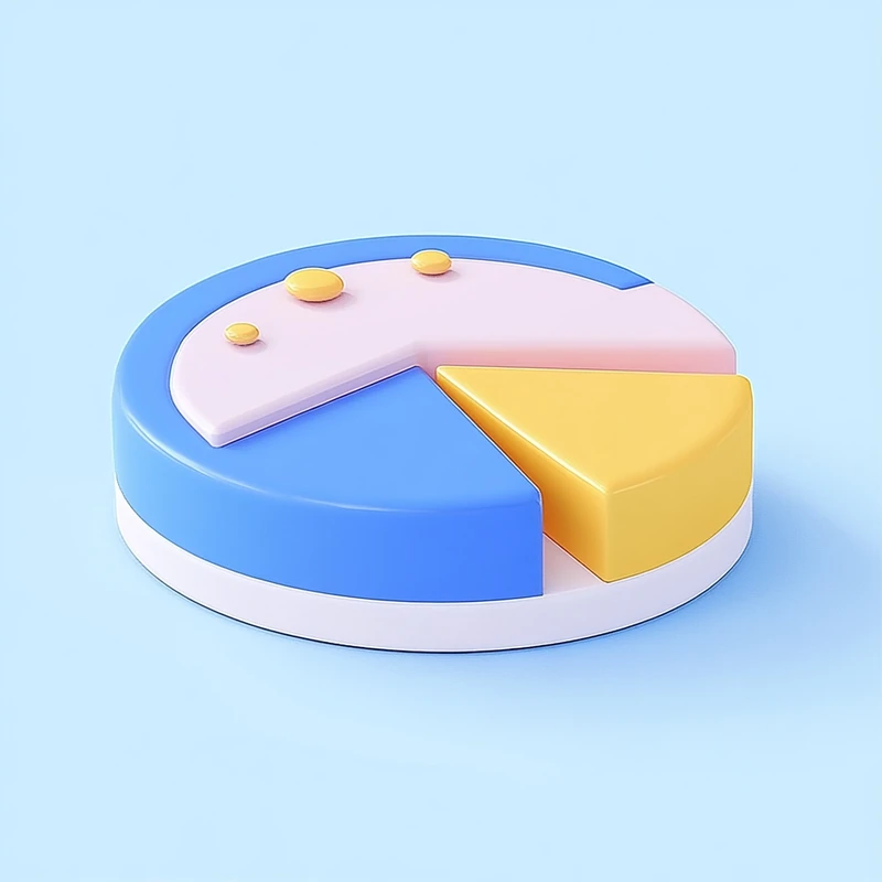 연금ETF 포트폴리오 구성을 위한 간결한 파이차트 인포그래픽, 삼성전자 2분기 실적을 반영한 투자가이드로 퇴직연금, ETF 구성 비율, 금융 시장 트렌드, 투자 전략 정보가 조화된 현대적 디자인