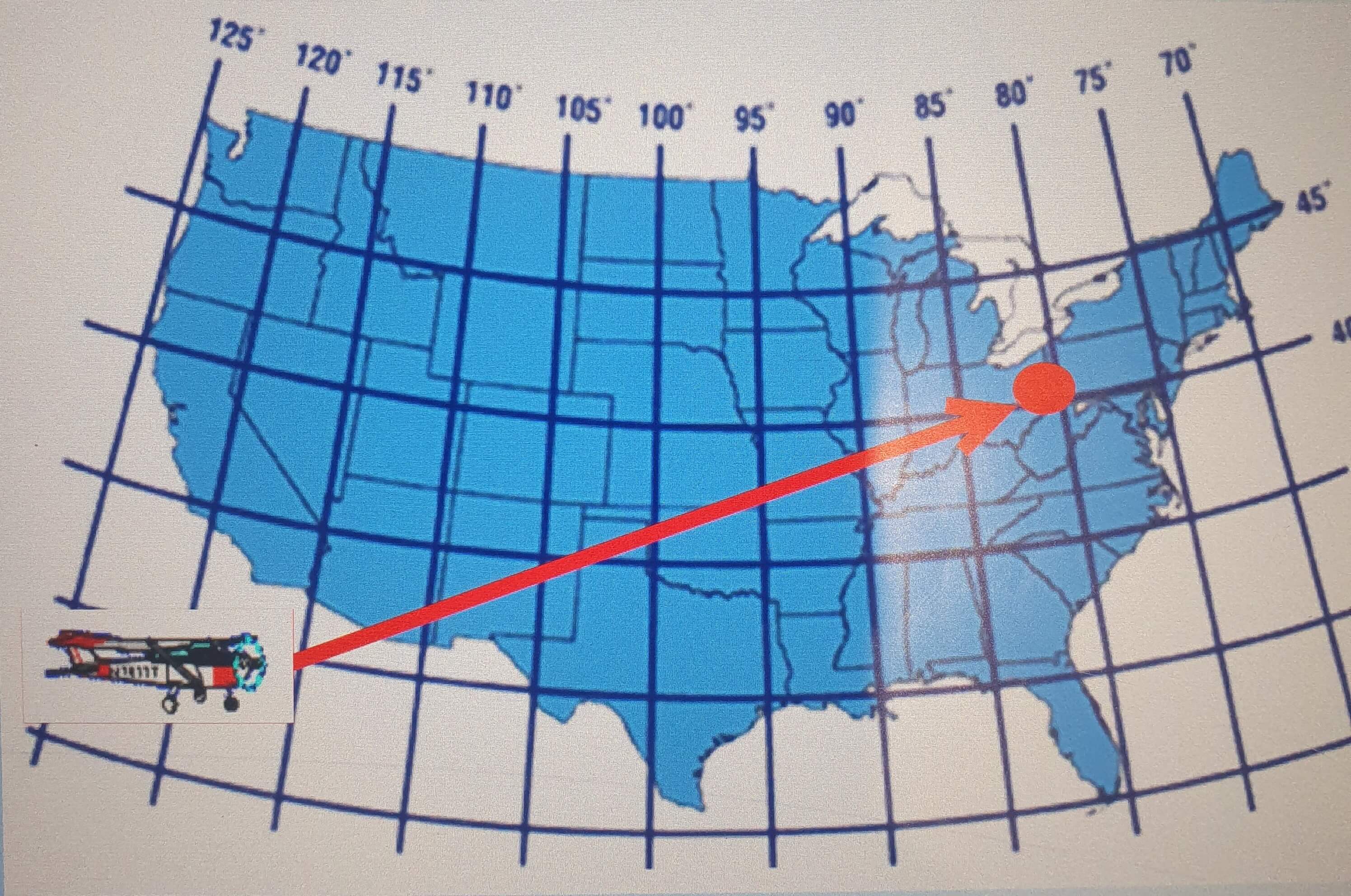 항법을 통한 목적지까지의 비행