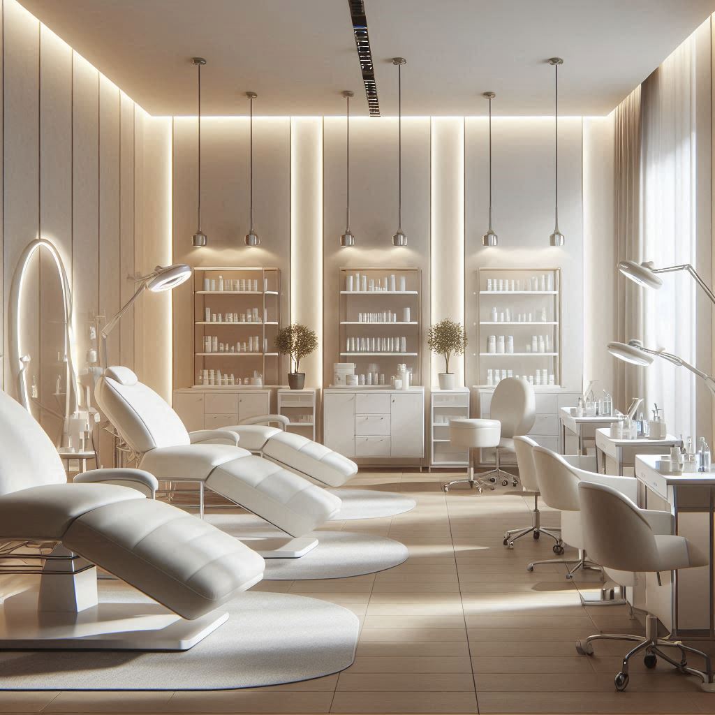 피부,체형관리 샵 배경