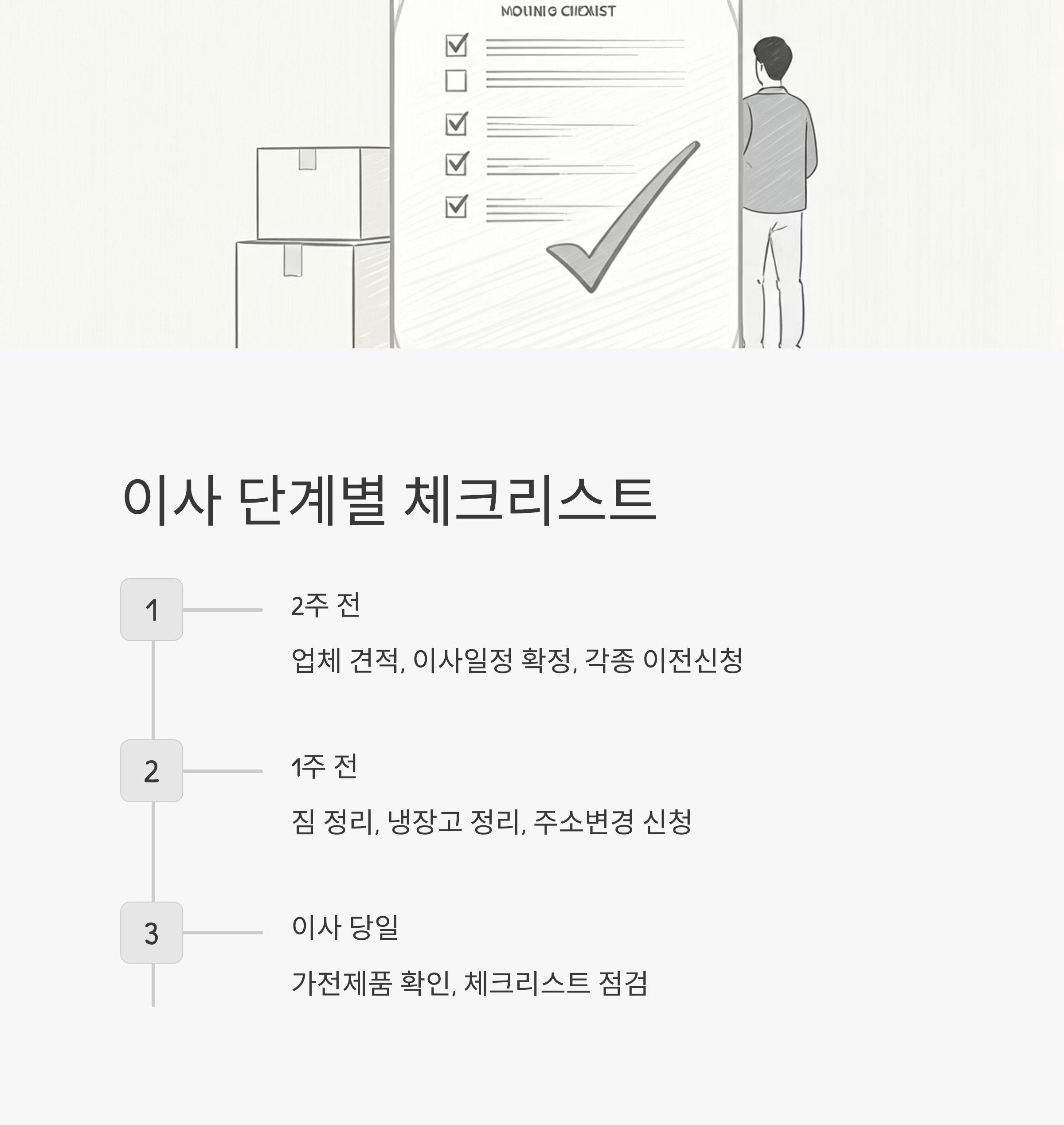 서산 이삿짐센터 체크리스트