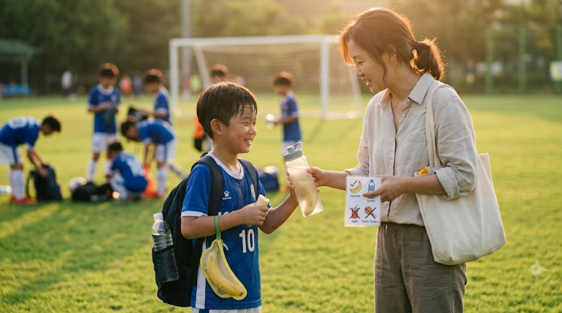 축구 경기 전 식단 (독이 되는 음식, 약이 되는 음식, 타이밍)
