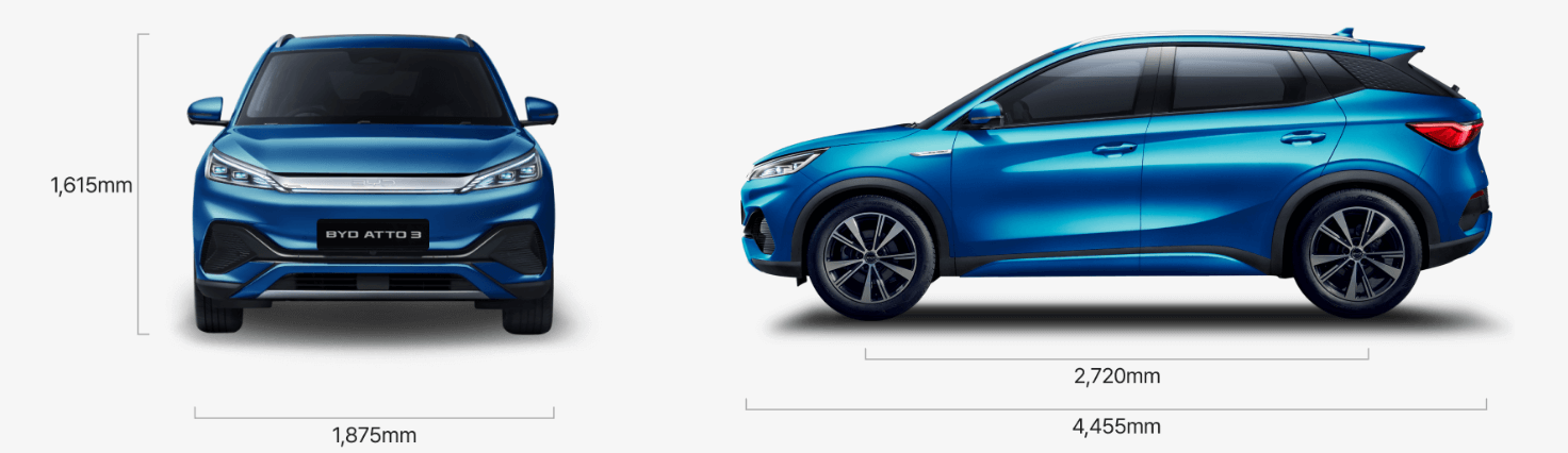 BYD 아토3 크기