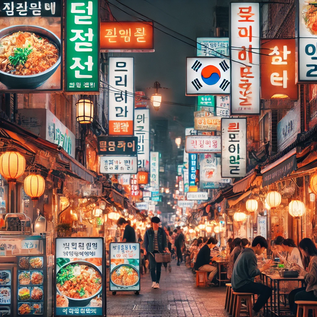 광주 맛집 거리 사진