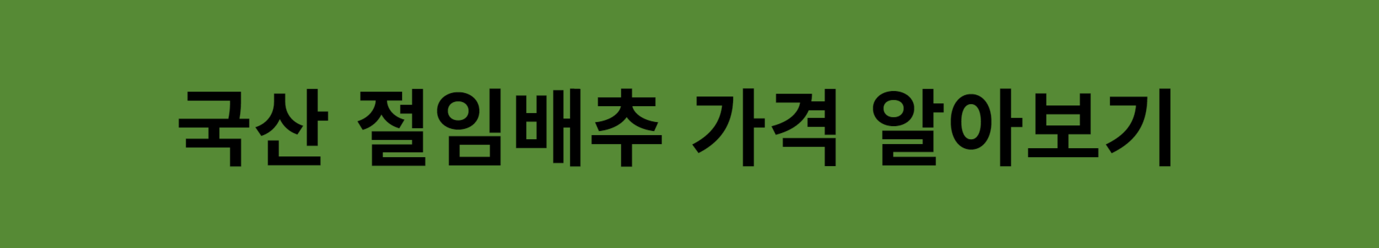 절임배추 20kg