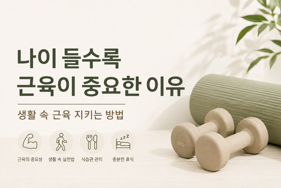 나이가 들수록 근육이 중요한 이유