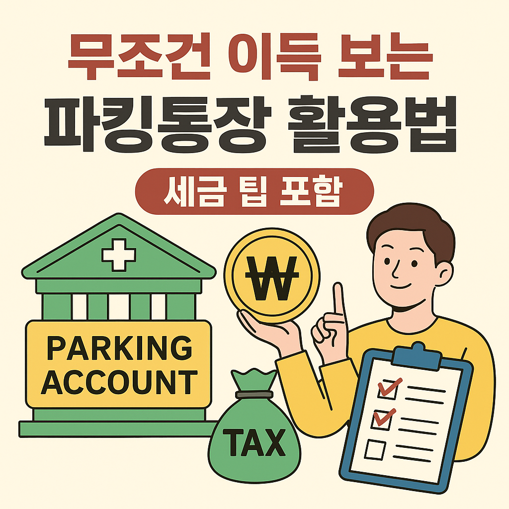 파킹통장 활용법과 세금 절세 팁 안내 이미지