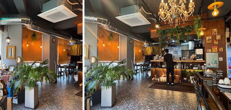 주방 및 안쪽 자리