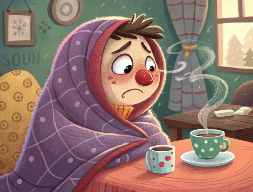 추위-떨고있는-아이-핫초코-담요