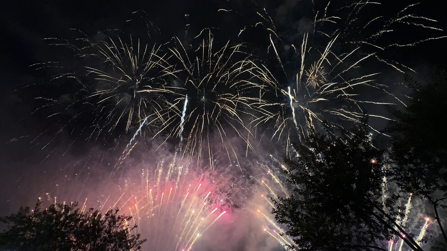 진주남강유등축제 불꽃놀이
