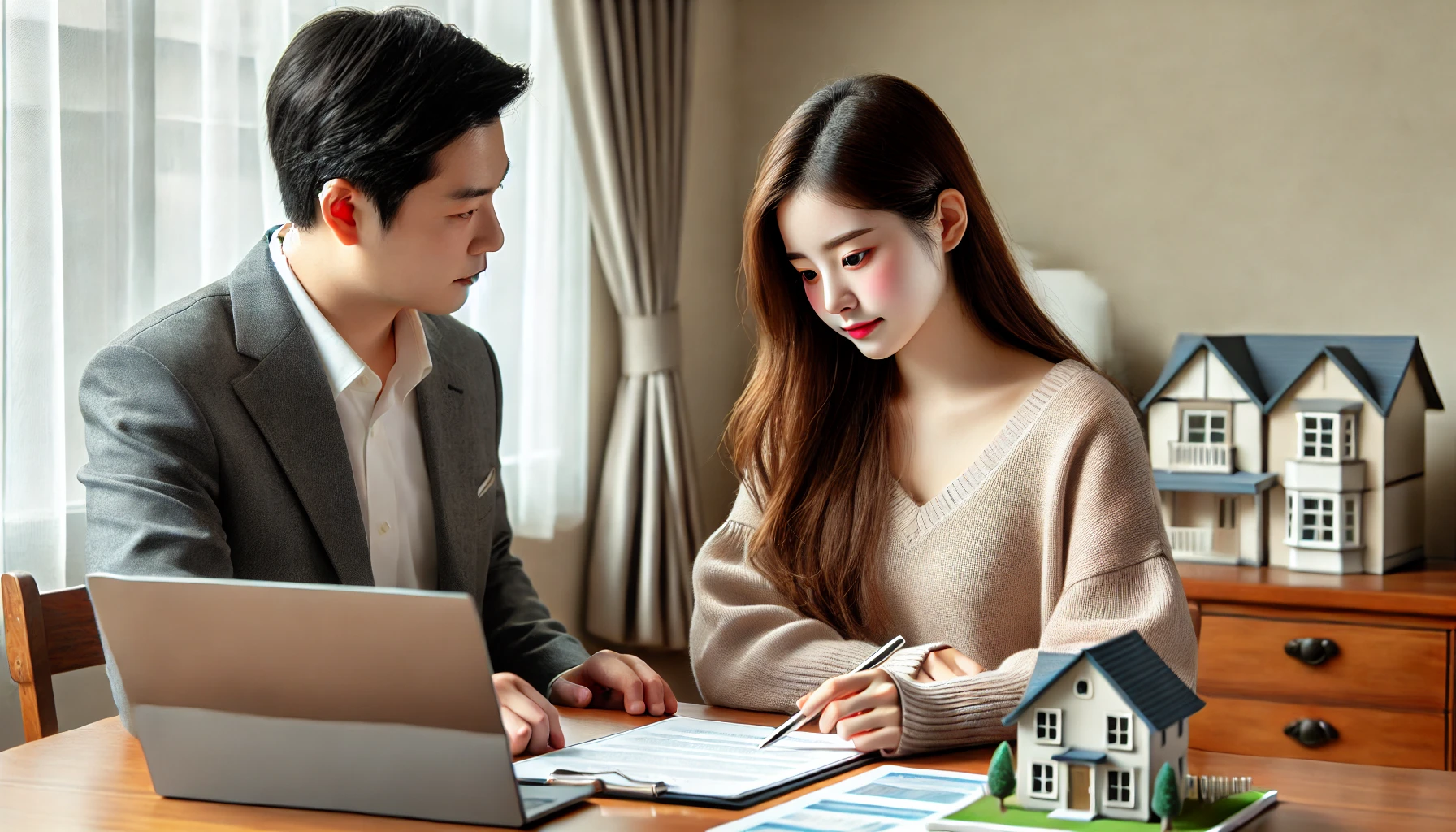 주택 전세계약 주의사항 확인하는 이미지