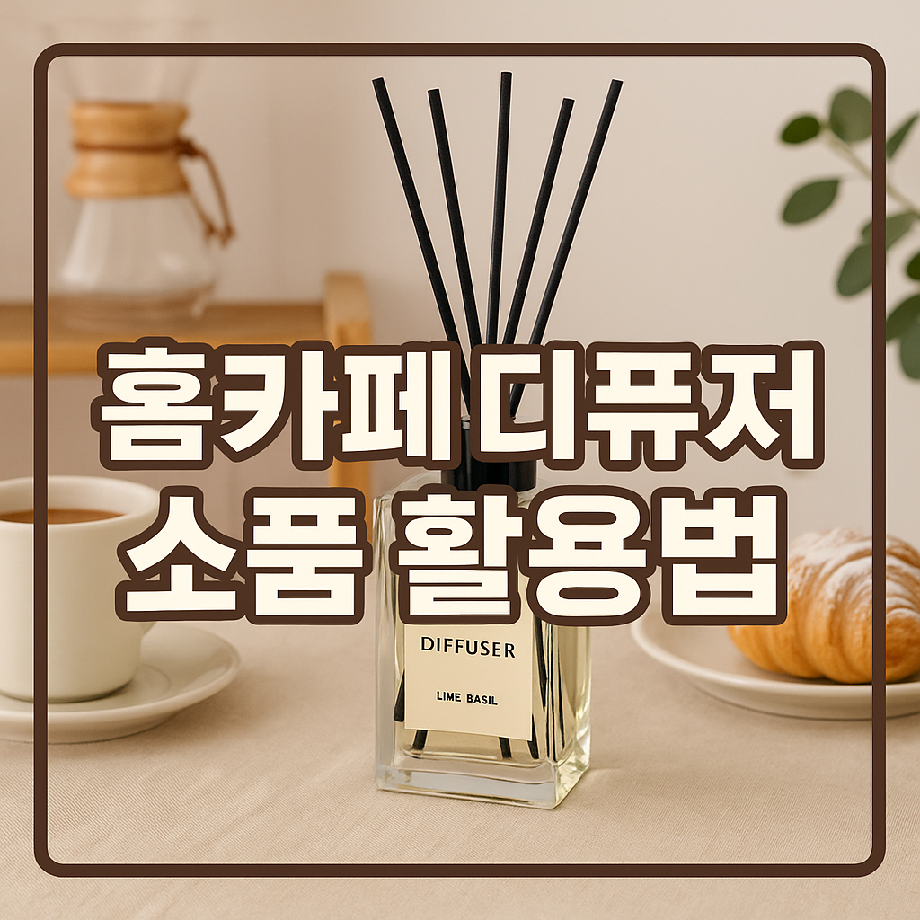 홈카페 디퓨저 소품 활용법