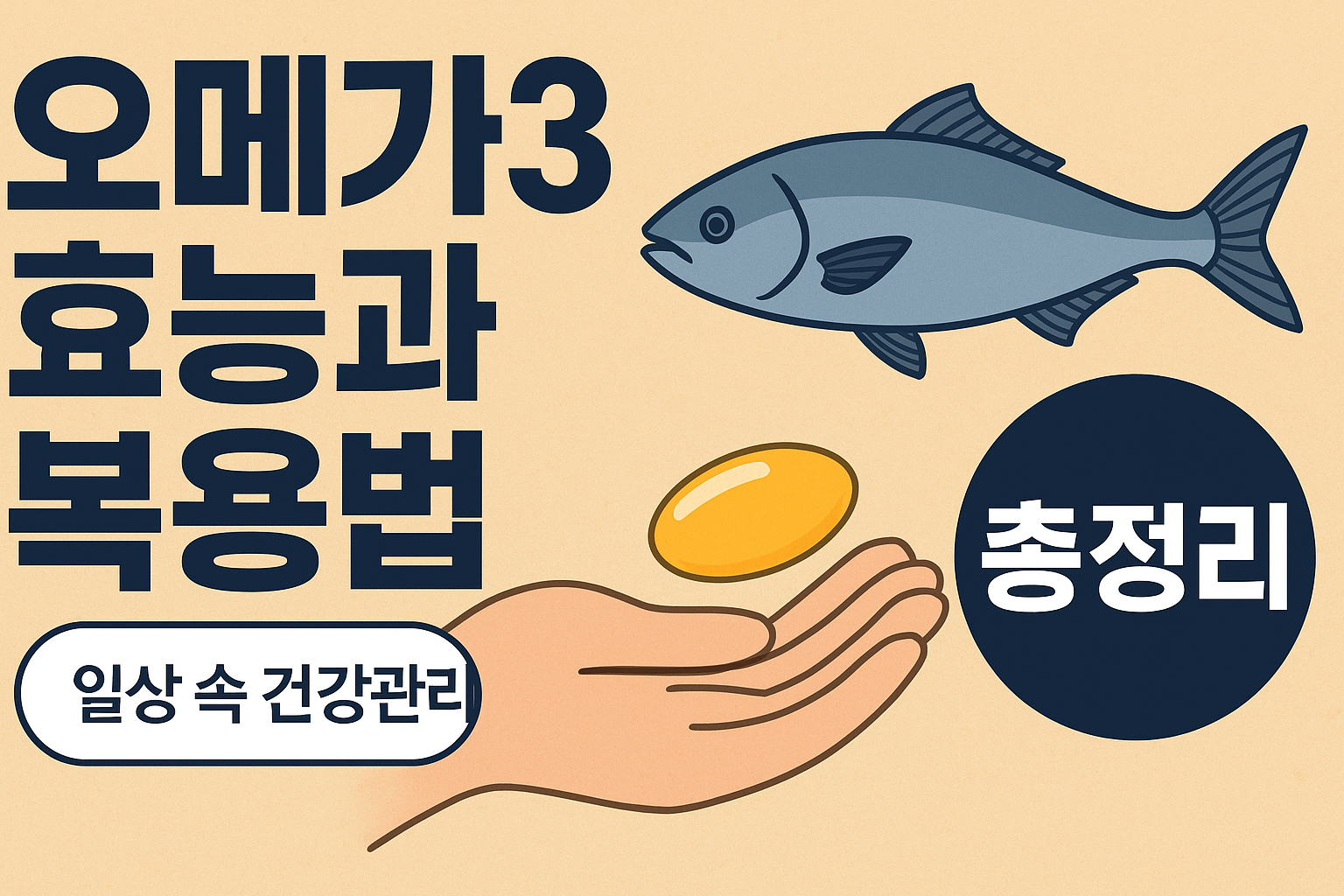 오메가3 효능과 복용법 총정리