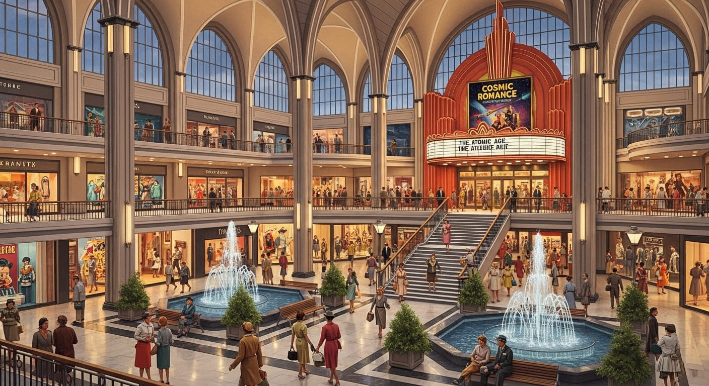 20세기 중반 교외 확산과 함께 탄생한 쇼핑몰, 도시 광장을 대체한 소비와 여가 공간